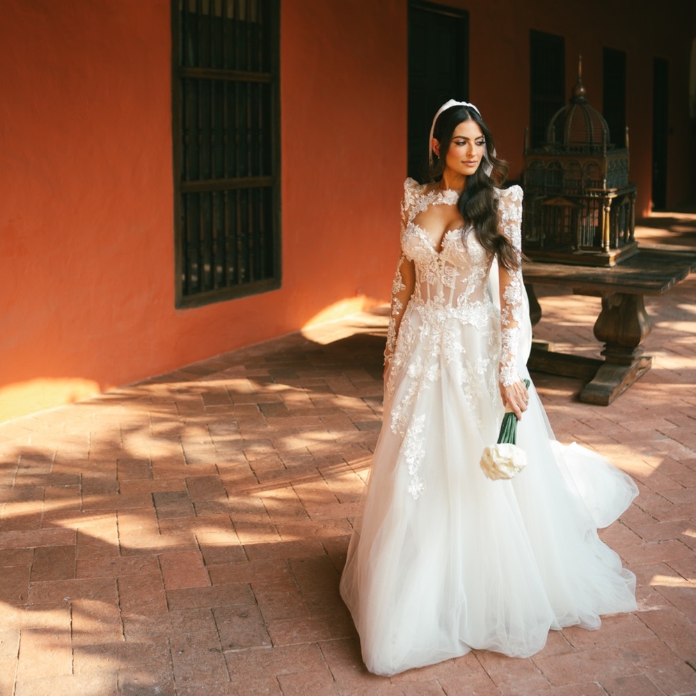 Galia Lahav Custom Almaz Gown, Bolero and Veil